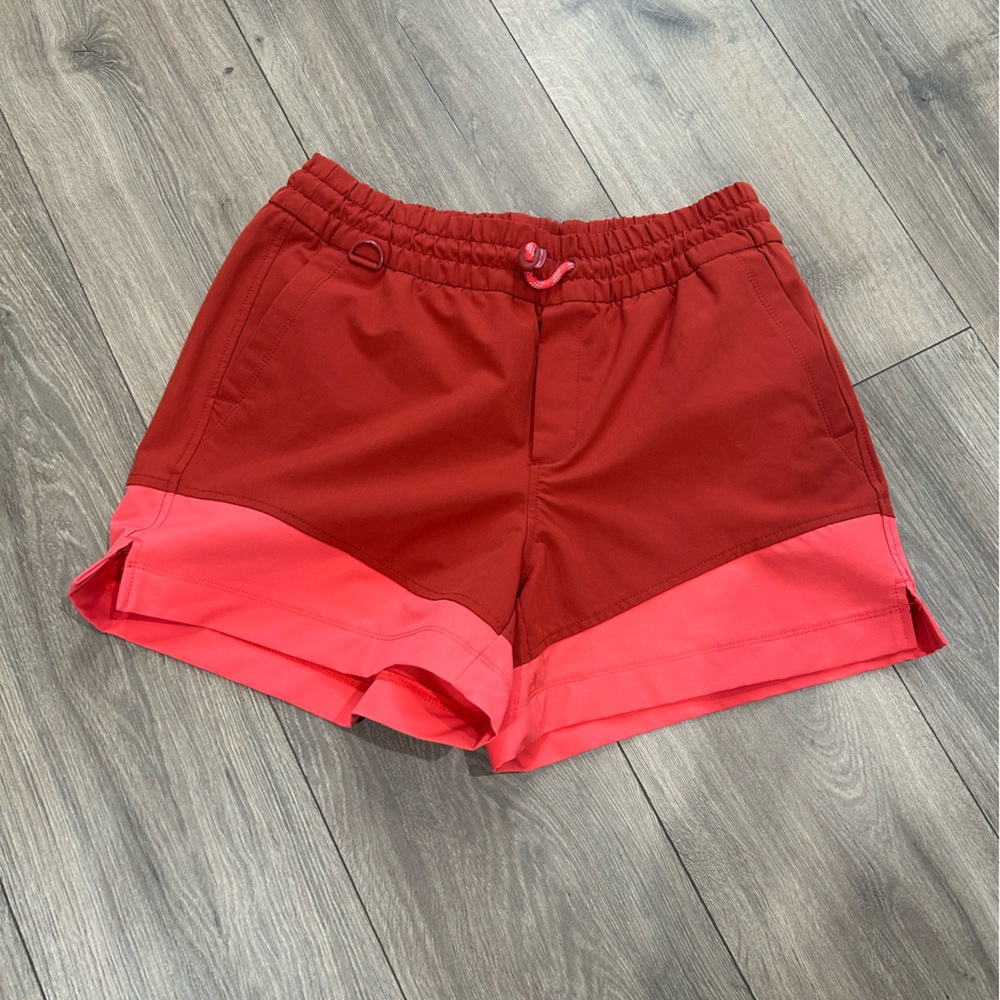 Old Navy Two-Tone Red and Coral Athletic Shorts